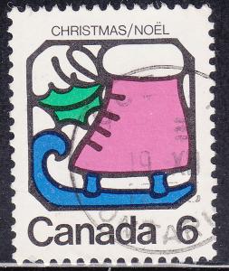 Canada 625 Christmas Skates 6¢ 1973