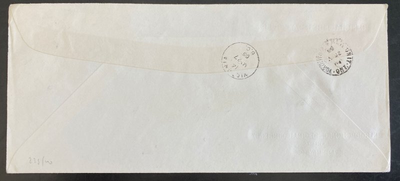 1966 Nassau Bahamas First Day Cover To Canada Introduction Of Decimal Currency