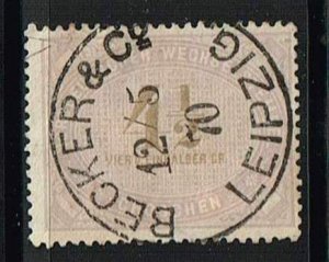 North German Confederation,Sc.# used Wechselstempel