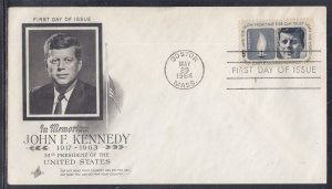 United States Scott 1246 Art Craft FDC - John F. Kennedy #2