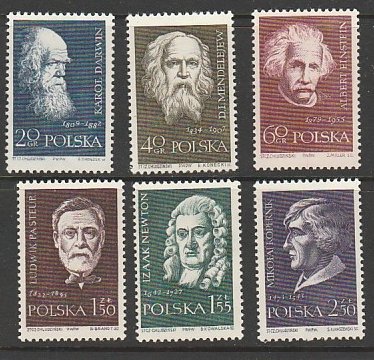 POLAND #880-5 MINT NEVER HINGED COMPLETE