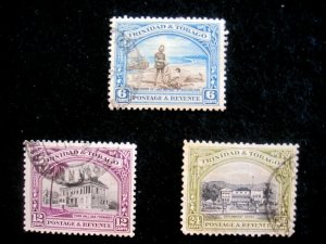 TRINIDAD & TOBAGO - SCOTT# 37a,39a,40a - MH - CAT VAL $38.00