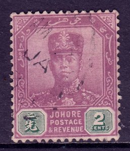 Malaya (Johore) - Scott #88 - Used - Pencil on reverse - SCV $5.50