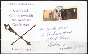F2192   GREAT BRITAIN   FDC # 705-706      XIX Commonwealth Parliamentary Conf