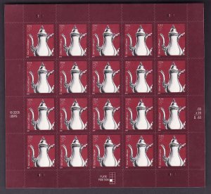 USA-Sc#3754- id12-unused NH sheet-Silver Coffeepot-2007-