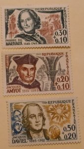 France B367-9 MNH Cat $2.40 Famous People Topical Full Set
