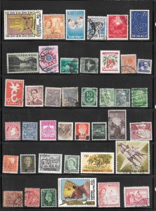WORLDWIDE Page #739 of Used Stamps Mixture Lot Collection / Lot