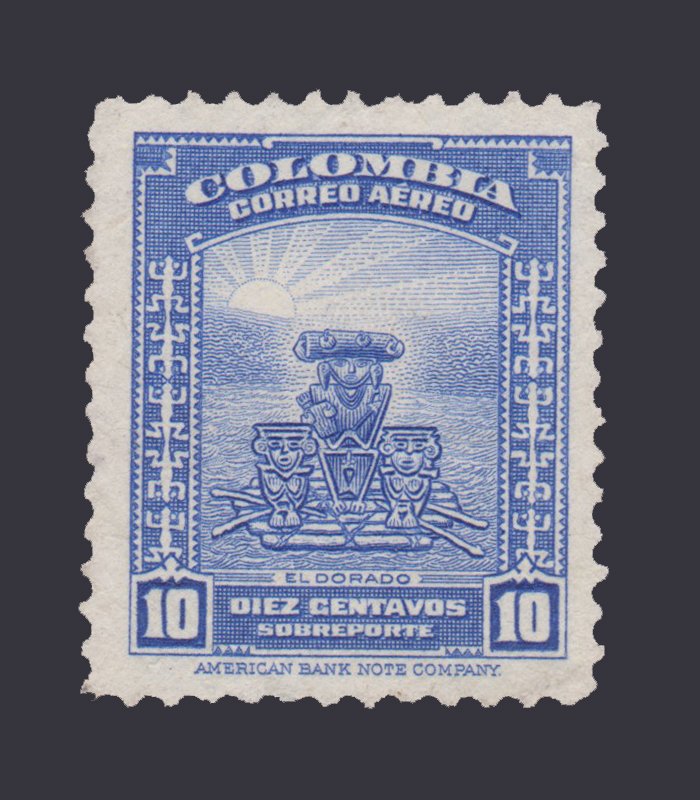 COLOMBIA 1941 SCOTT # C128. UNUSED. # 1