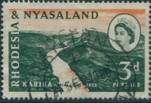 Rhodesia and Nyasaland 1960 SG32 3d Kariba Gorge FU