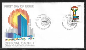 UN Geneva 89 New World Order UNNY Headquarters Cachet FDC