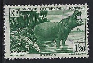 French West Africa 43 VFU FAUNA T840