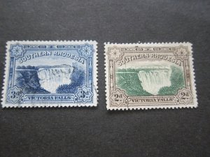 Southern Rhodesia 1932 Sc 31-32 set FU