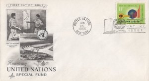 ZAYIX - United Nations 138 Artcraft FDC 11c Special Fund 032723SM34M