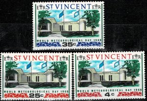 ST  VINCENT 1068 WORLD METEOROLOGICAL DAY  MNH