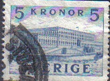 SWEDEN, 1941, used 5ore Royal Palace, Stockholm