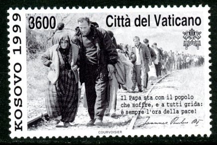 Vatican City 1117 MNH mint Kosovo war relief refugee      (Inv 001761.)