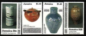 Jamaica-Sc#782-5- id9-unused NH set-Pottery-1993-