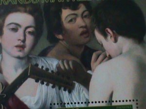 ​MADAGASCAR-2021- FAMOUS NUDE ARTS PAINTING BY  CARAVAGGIS-CTO S/S VF LAST ONE