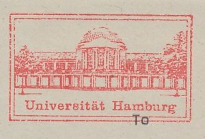 Meter cover Germany 1990 University Hamburg