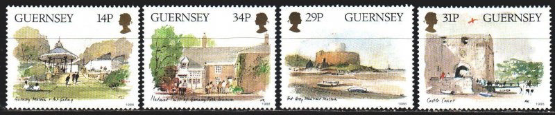 Guernsey. 1986. 369-72. Tourism, museums, castles, fortresses. MNH.