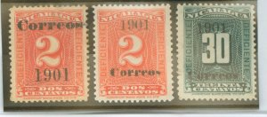 Nicaragua #137/153/157 Unused Single