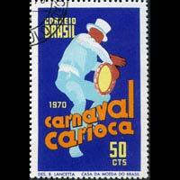 BRAZIL 1969 - Scott# 1154 Carico Carnival 50c CTO