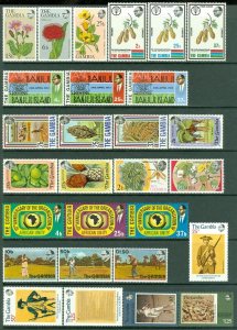 EDW1949SELL : GAMBIA Beautiful collection of ALL DIFF, VF MNH CPLT SETS & S/S