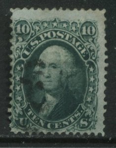 USA 1861 10 cents Washington used