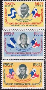 Panama #448 a-c & C292-C294 MNH