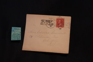 US 252 on cover Providence RI SL (94) to Johnston RI (#2723)