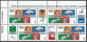 SC#1654 45¢ 20th Canadian Industrial Designs Congress Plate Block UL (1997) MNH