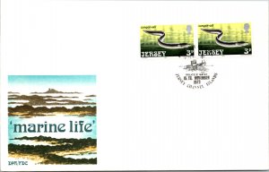 Jersey, Marine Life, Worldwide First Day Cover