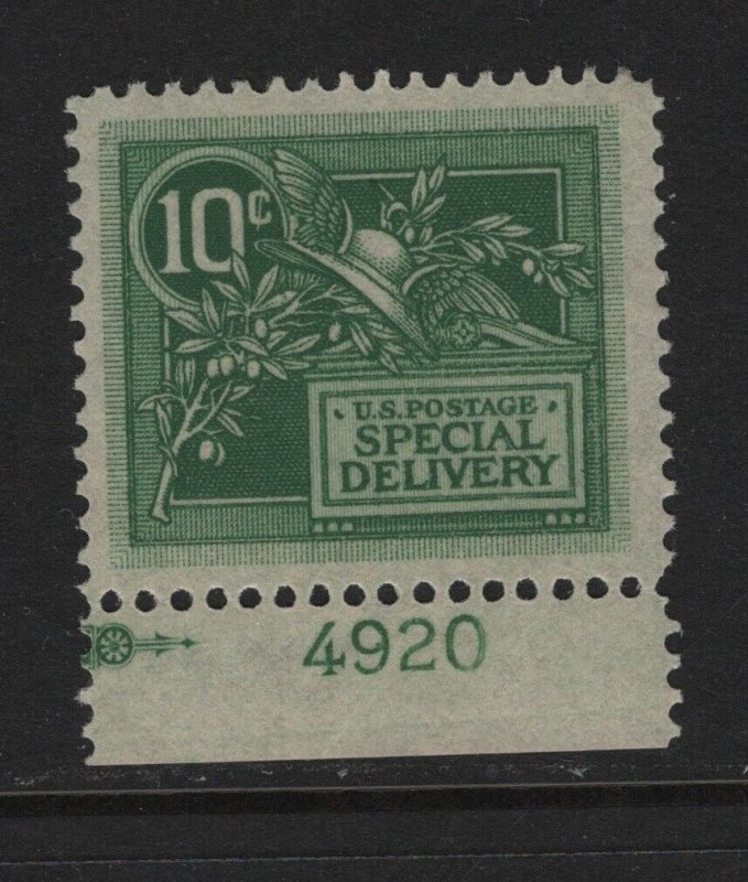 E7 VF-XF plate # OG mint lightly hinged nice color scv $ 65 ! see pic !