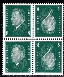 Germany Scott # 370a, mint nh, pair, tete beche, Mi# K12