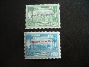 Stamps - Burma - Scott# 173-174 - Mint Hinged Set of 2 Stamps