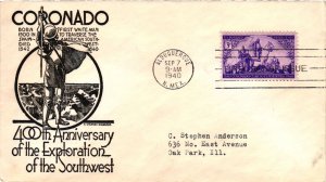 #898 Coronado Exhibition – Anderson Cachet Addressed to Anderson SCand