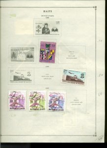 Collection, Haiti Part D Scott Pages, 1958/1988, Cat $48, Mint & Used  Air Mails