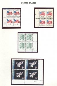 U.S. #MINT BLOCK SETS/MIXED CONDITION 