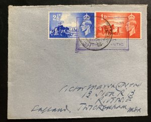 1949 Tristan Da Cunha Colony Cover To Riverside England 