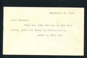 US Scott's # C48 4 Cent - Eagle - FDC Postcard