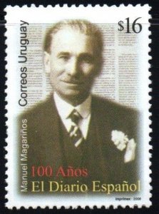 2006 Uruguay diario Español Newspaper centenary Manuel Magariños #2156 **  MNH