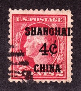 US K2 4c(2c) Shanghai Overprint Used VF SCV $70