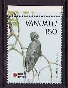 Vanuatu-Sc#546- id9- unused NH stamp from the sheet-Birds-1991-