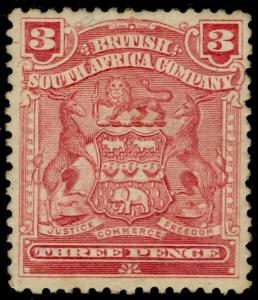 RHODESIA SG81, 3d claret, M MINT. Cat £20.
