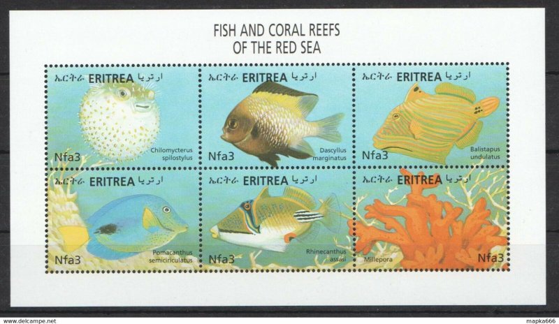 Eritrea Fauna Marine Life Fish & Coral Reefs Of The Red Sea 1Kb ** Nw0462