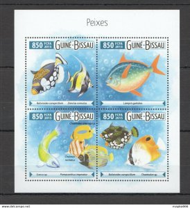 2015 Guinea-Bissau Fish Fauna Marine Life Peixes Kb ** Stamps St915