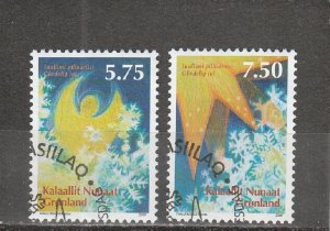 Greenland  Scott#  509-510  Used  (2007 Christmas)