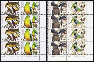 Australia SG1794/7 Endangered Species Birds in U/M Blocks