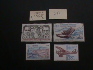 FRANCE 1980-2 MNH SC C52-C55 SET  XF $6 (251)