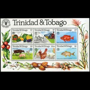 TRINIDAD & TOBACO 1981 - Scott# 353a S/S Food Day NH